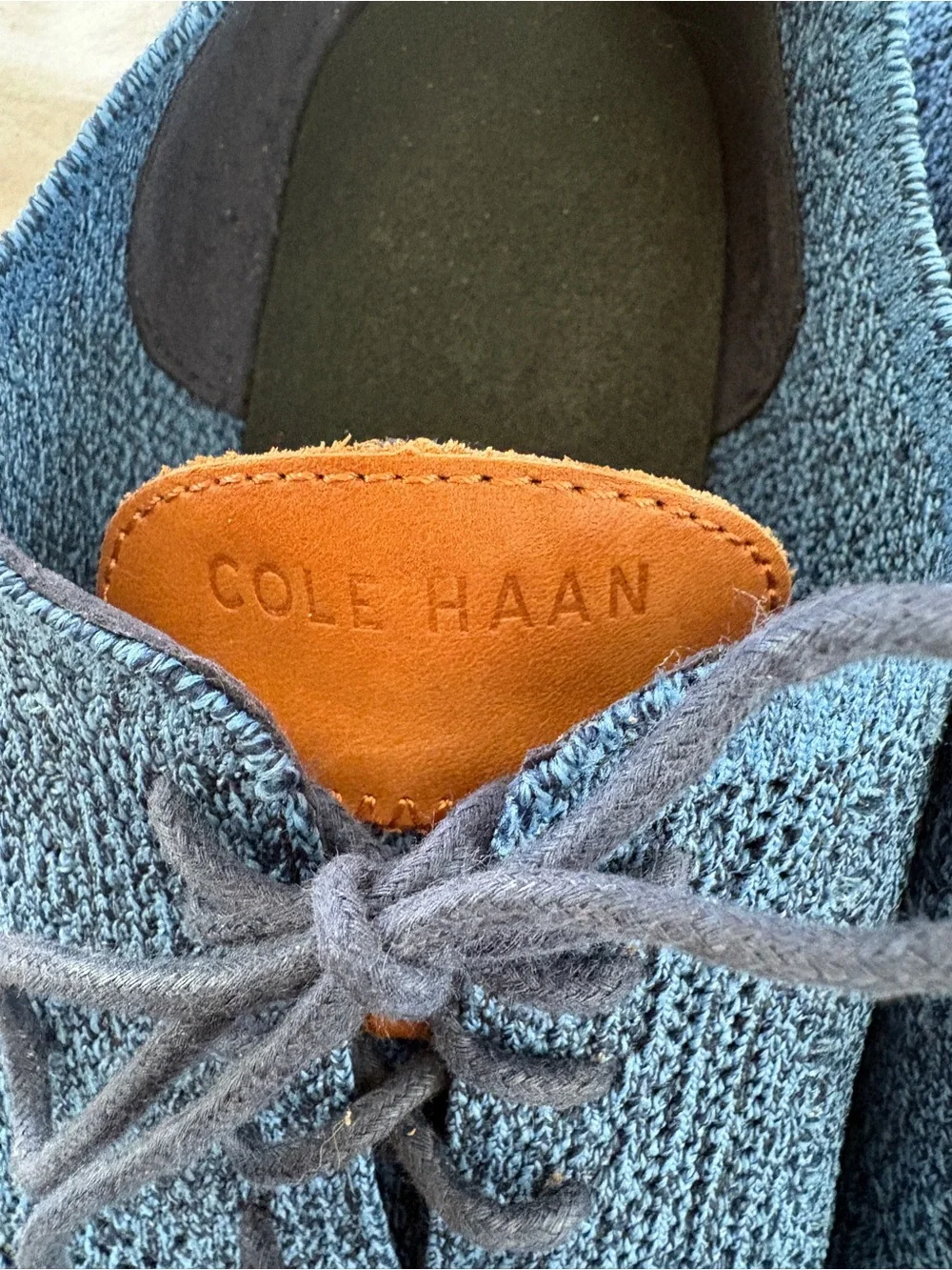 Cole Haan Zerogrand Stitchlite Wingtip Oxford Blue Shoes Size 11